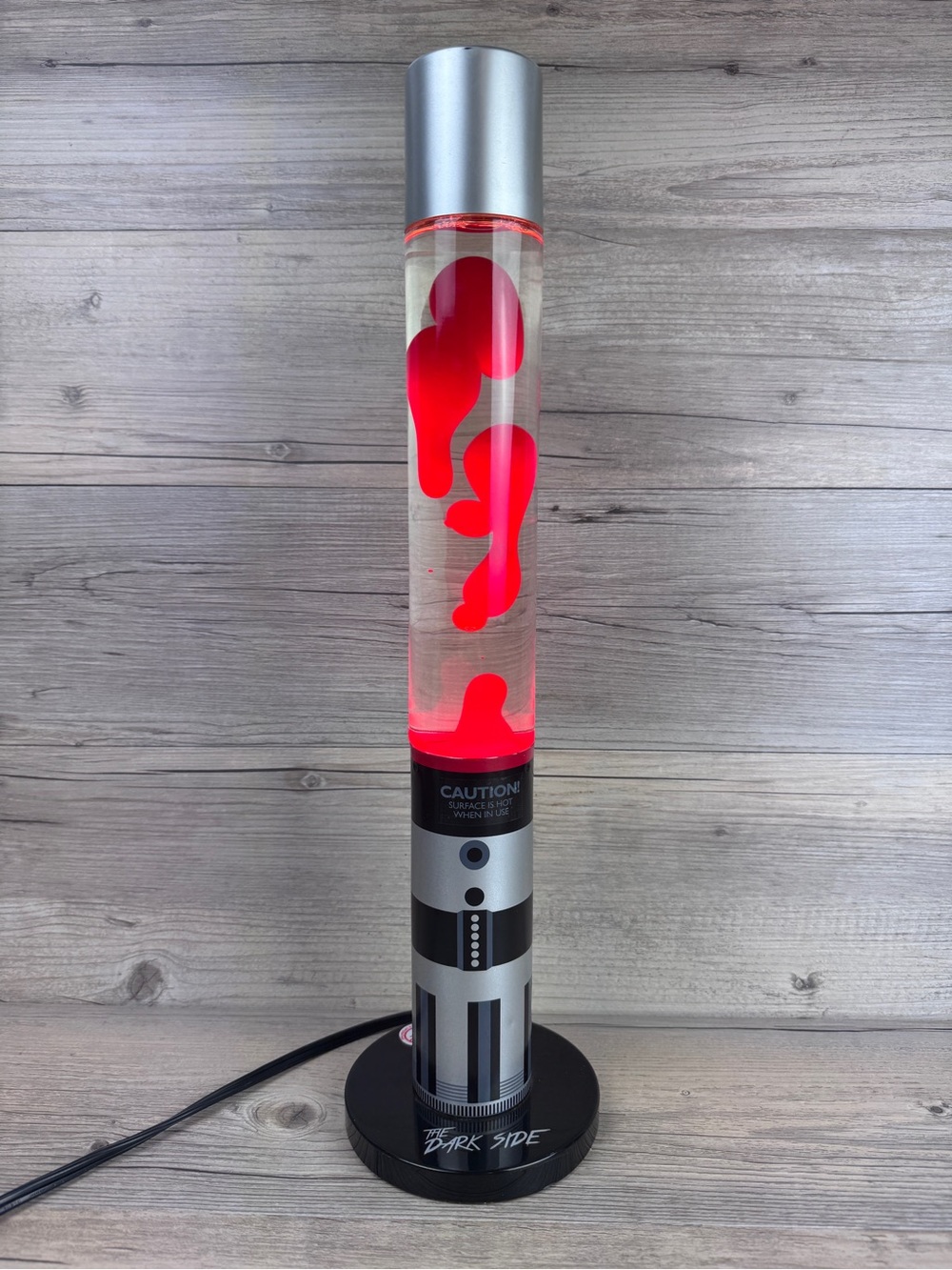 Lucasfilm Star Wars The Dark Side Lightsaber Lava Motion Lamp RARE 18" WORKS!